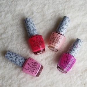 Set of 4 OPI Hello Kitty polishes
